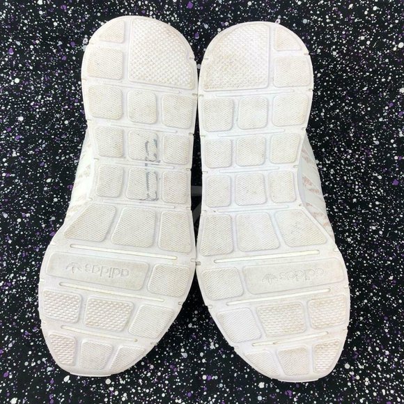 Worn 1x ADIDAS Swift Run Running Shoes Sneakers White Copper Metallic Sz. 11 US - Picture 6 of 7